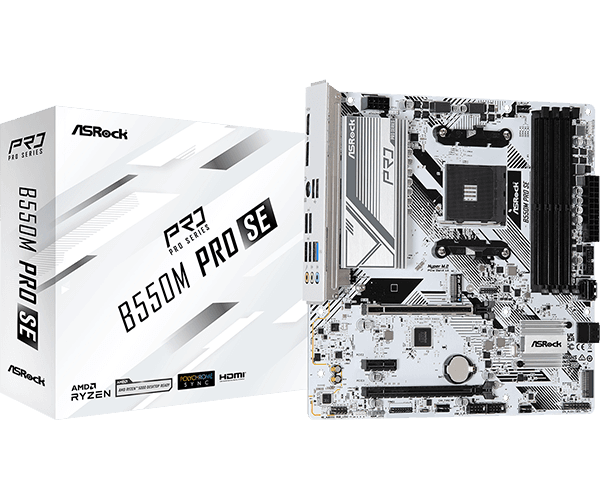 Asrock B550M Pro SE — vue 1