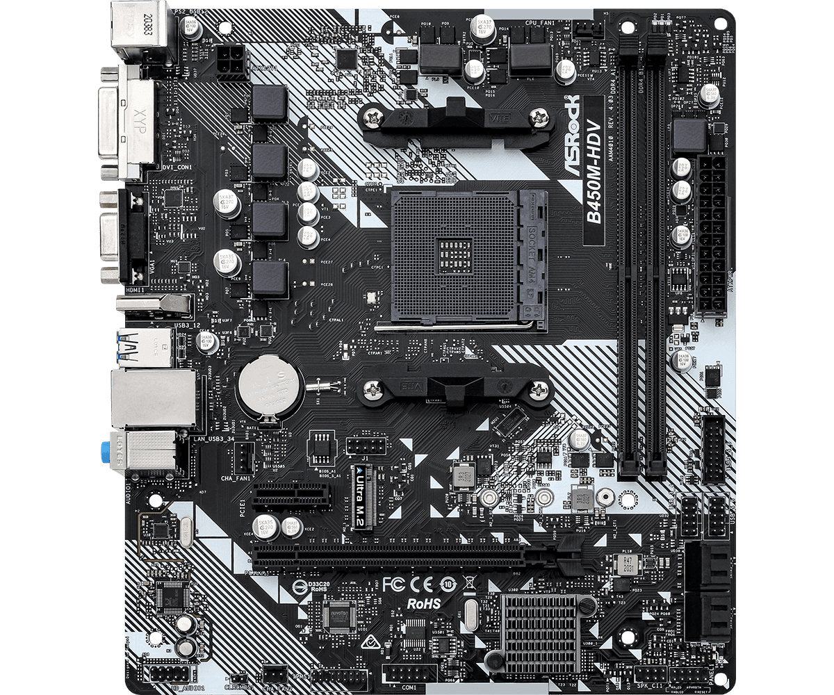 Asrock B450M-HDV R4.0 — miniature 2