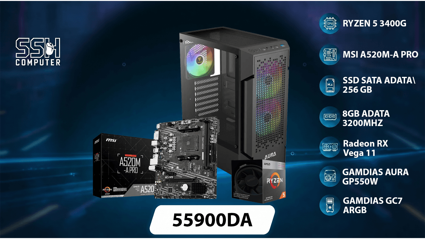 CONFIG RYZEN 5 3400G