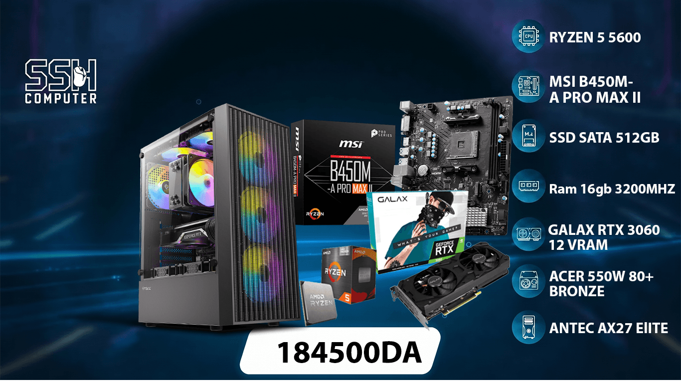CONFIG Ryzen 5 5600 / RTX 3060 12GB