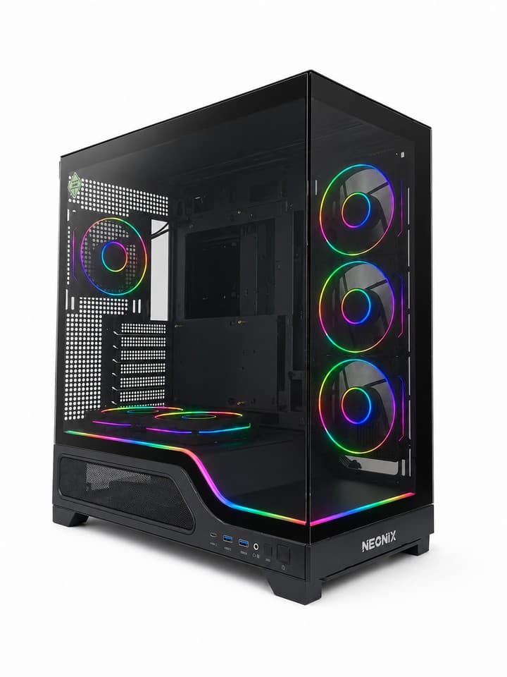 NEONIX THUNDER BLACK 6 FANS A-RGB