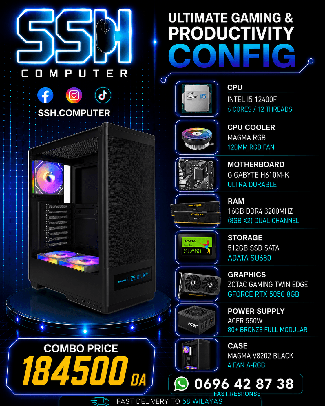 CONFIG I5 12400F / RTX 5050