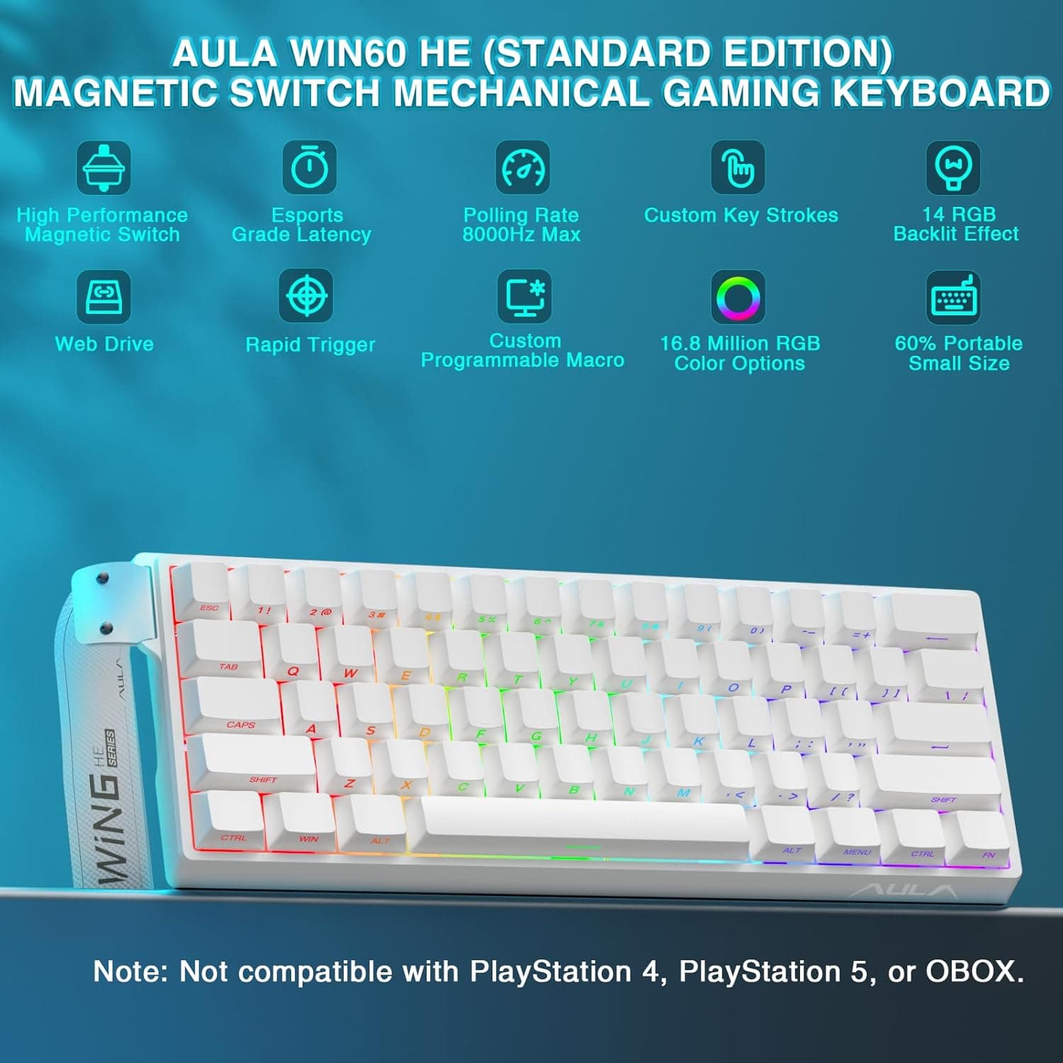 Aula Win 68 HE Magnetic - WHITE — miniature 3
