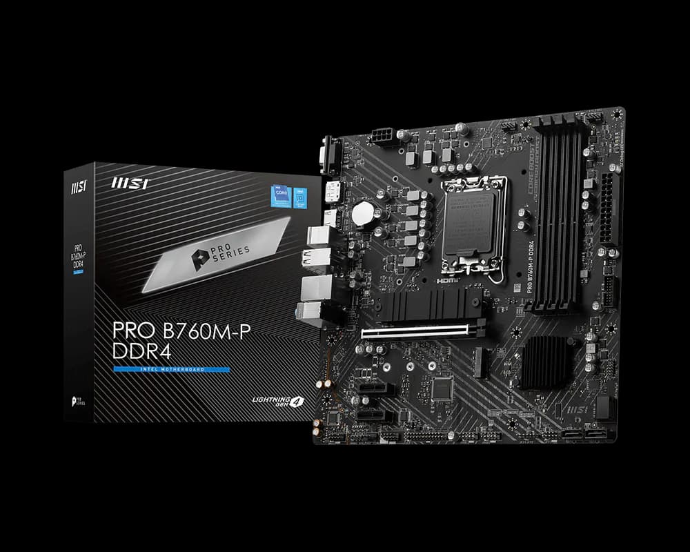 MSI PRO B760M-P DDR4 — vue 1