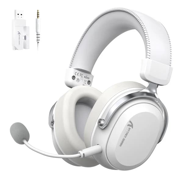 ATTACK SHARK L30PRO Wireless Gaming Headset WHITE — vue 1