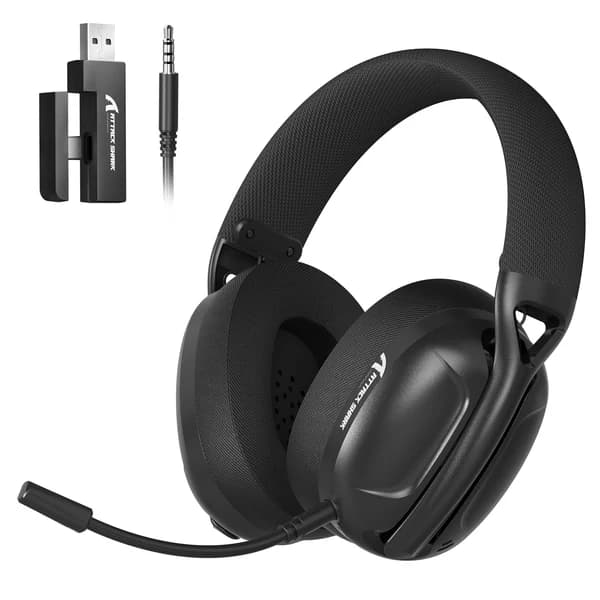 ATTACK SHARK L80 PRO - Tri-Mode Gaming Headset BLACK — vue 1