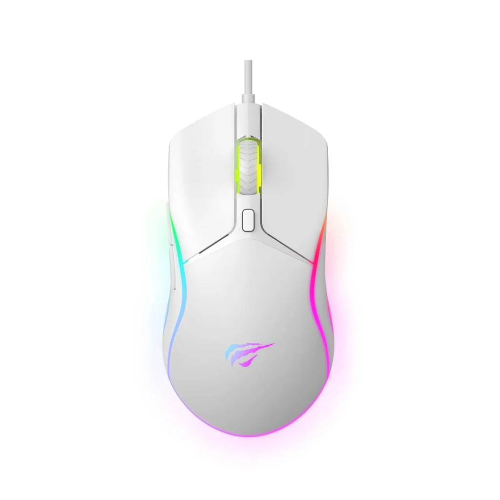 HAVIT Gaming Mouse MS1029 RGB WHITE — vue 1