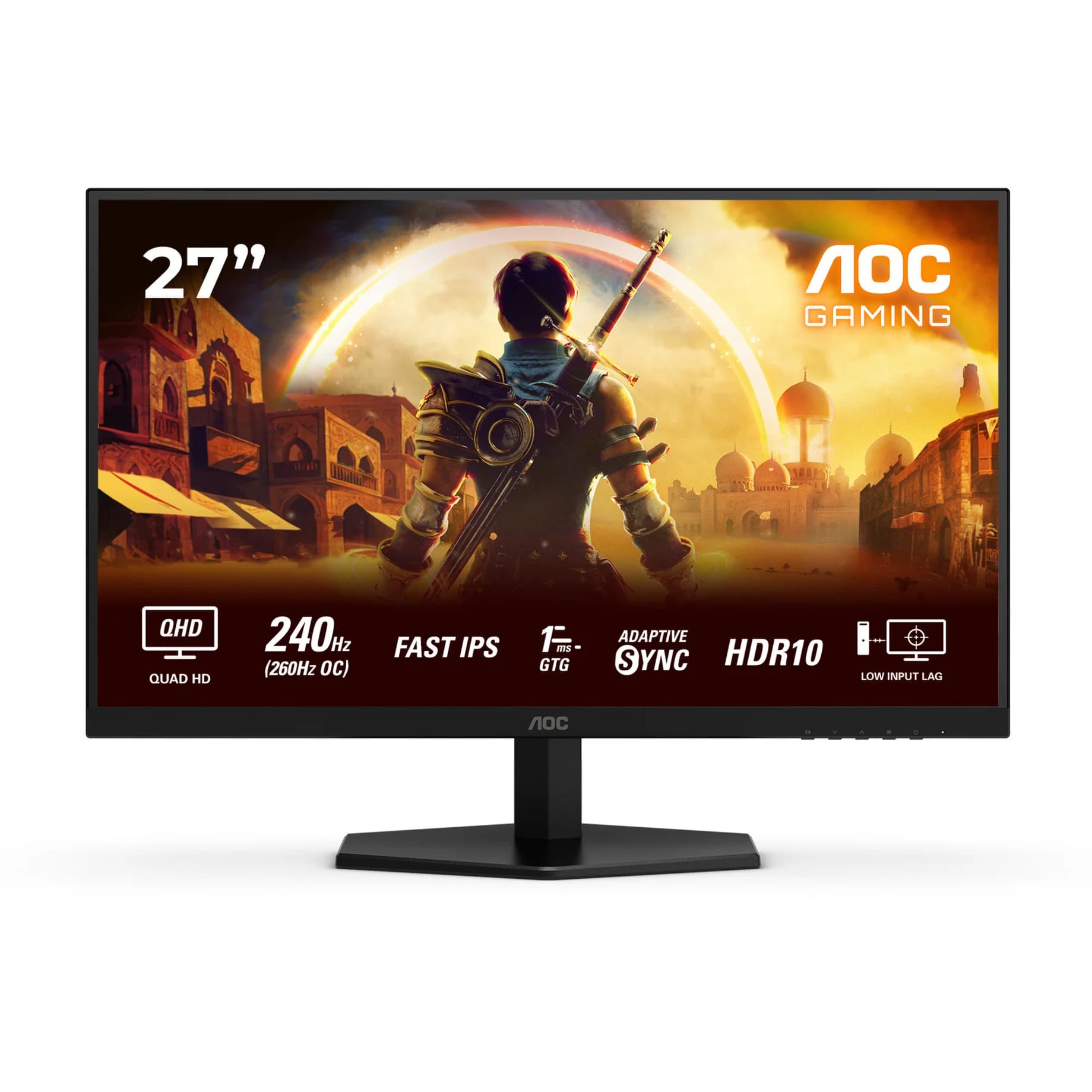 AOC Q27G42ZE 27" Fast IPS QDHD OC 260HZ 0.3 MS — vue 1